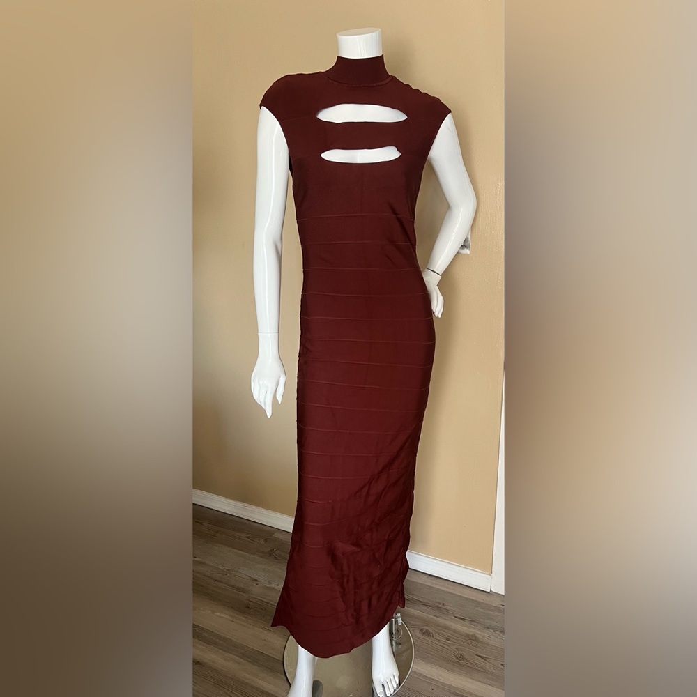 Hervé Léger Icon Cap Sleeve Gown - Picture 5 of 9